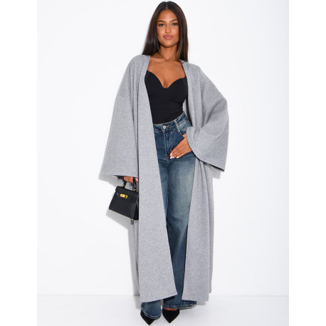 Long, thick felt kimono