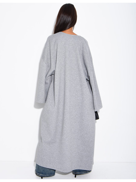 Long, thick felt kimono