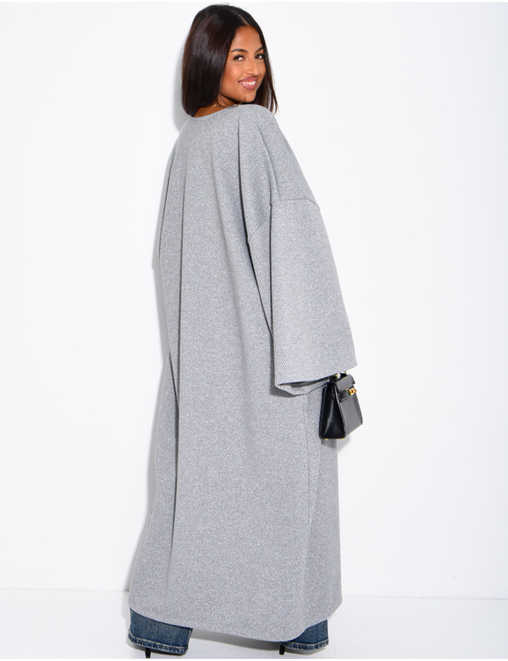 Long, thick felt kimono