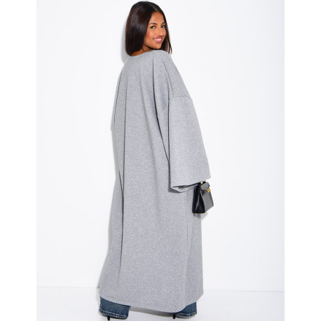 Long, thick felt kimono