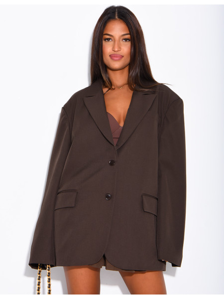Oversized boyfriend-style blazer