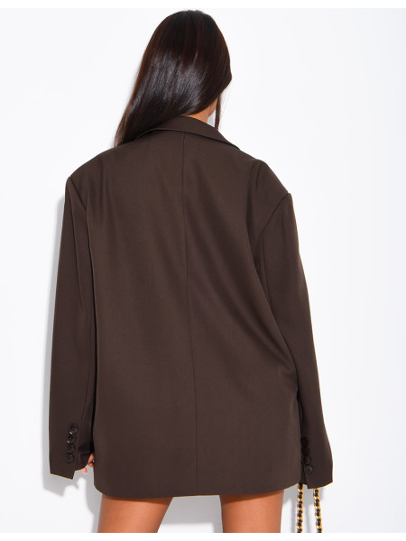 Oversized boyfriend-style blazer
