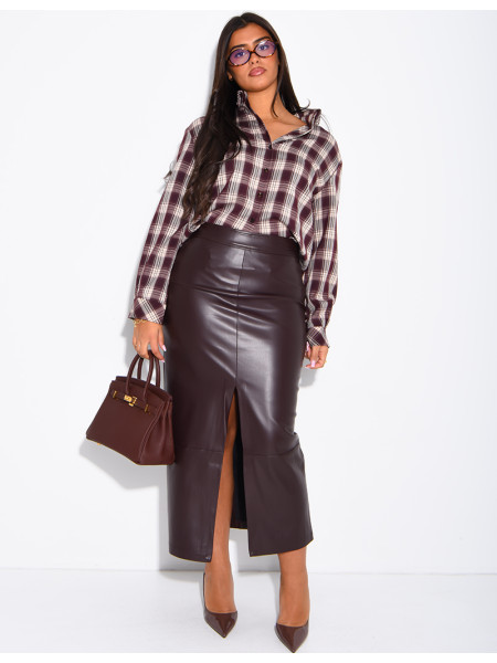 Chemise à carreaux