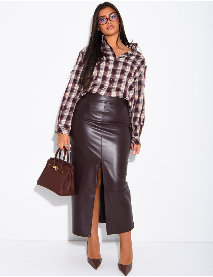 Chemise à carreaux