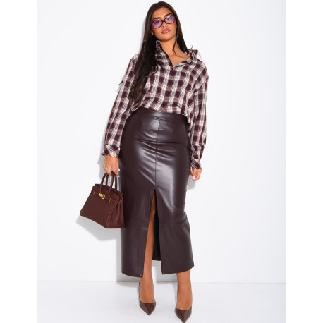 Chemise à carreaux