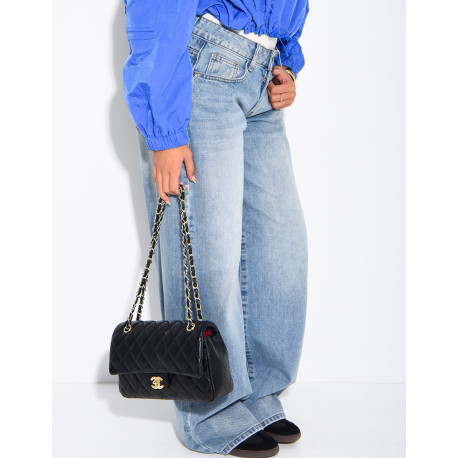 Jeans mit niedriger Leibhöhe, verwaschener Look und weitem Schnitt
