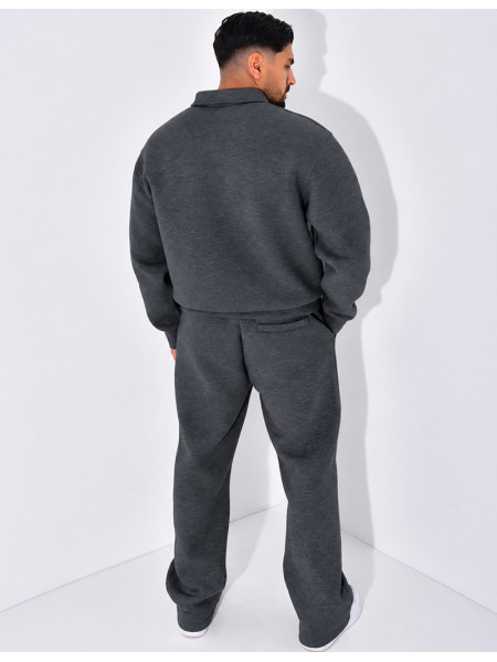 Ensemble pantalon et sweat à col zippé
