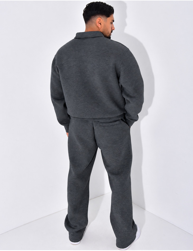 Ensemble pantalon et sweat à col zippé