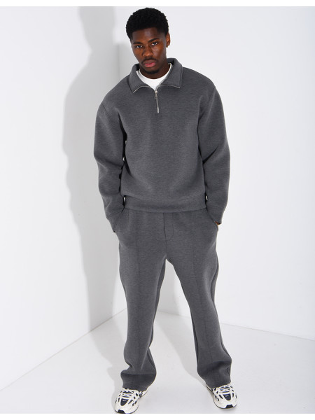 Ensemble pantalon et sweat à col zippé