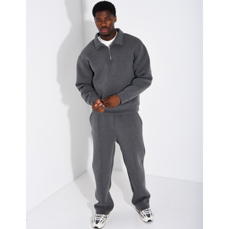 Ensemble pantalon et sweat à col zippé