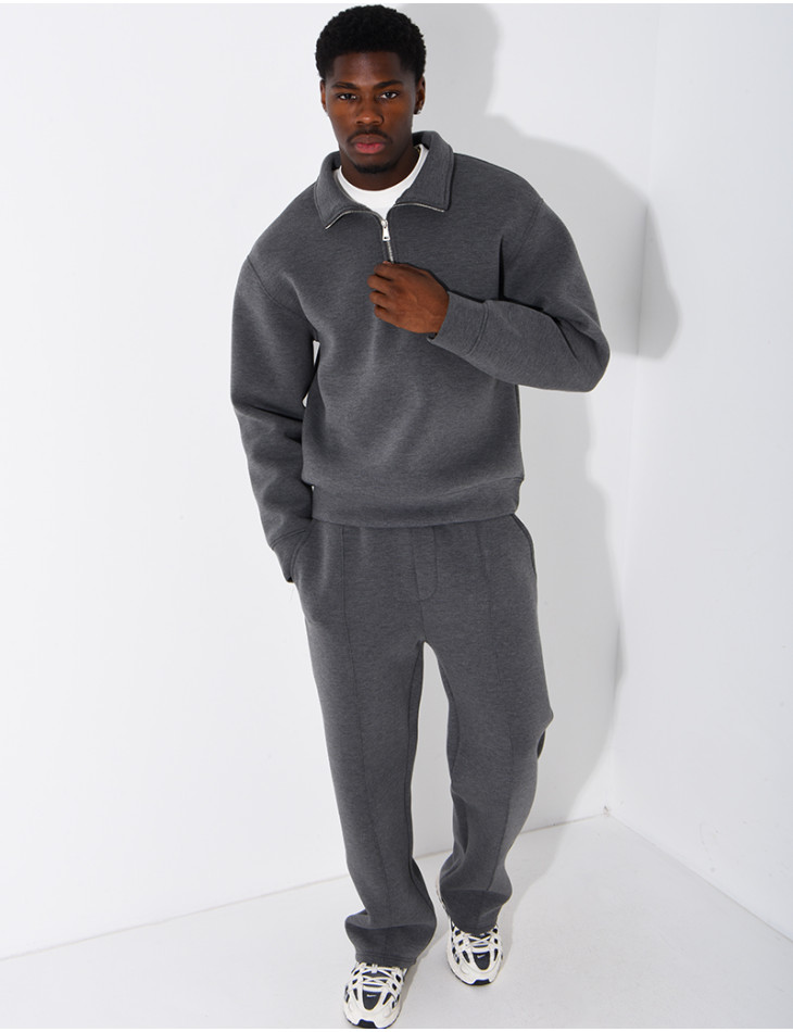 Ensemble pantalon et sweat à col zippé