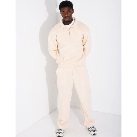 Ensemble pantalon et sweat à col zippé