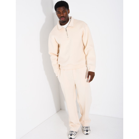Ensemble pantalon et sweat à col zippé