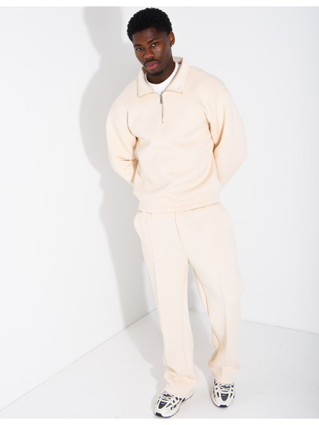 Ensemble pantalon et sweat à col zippé