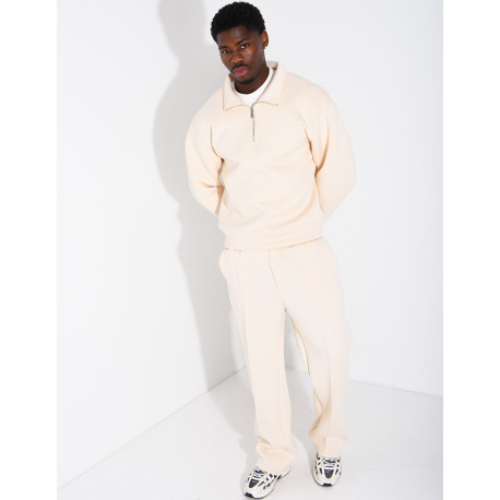 Ensemble pantalon et sweat à col zippé