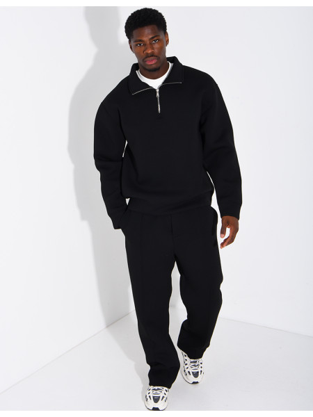 Ensemble pantalon et sweat à col zippé