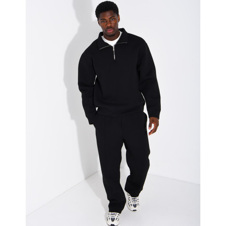 Ensemble pantalon et sweat à col zippé