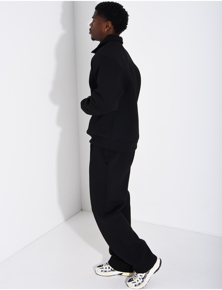 Ensemble pantalon et sweat à col zippé