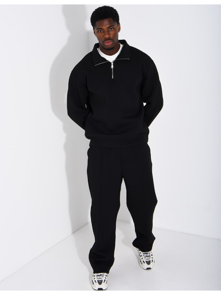 Ensemble pantalon et sweat à col zippé