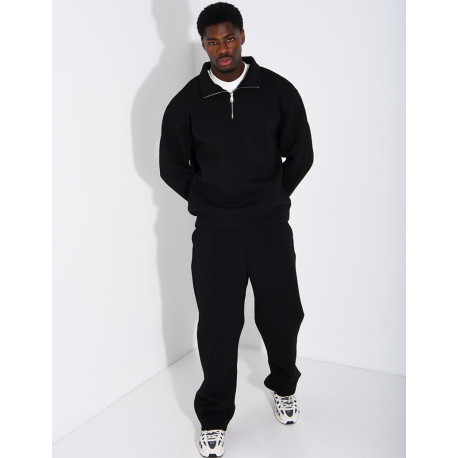 Ensemble pantalon et sweat à col zippé