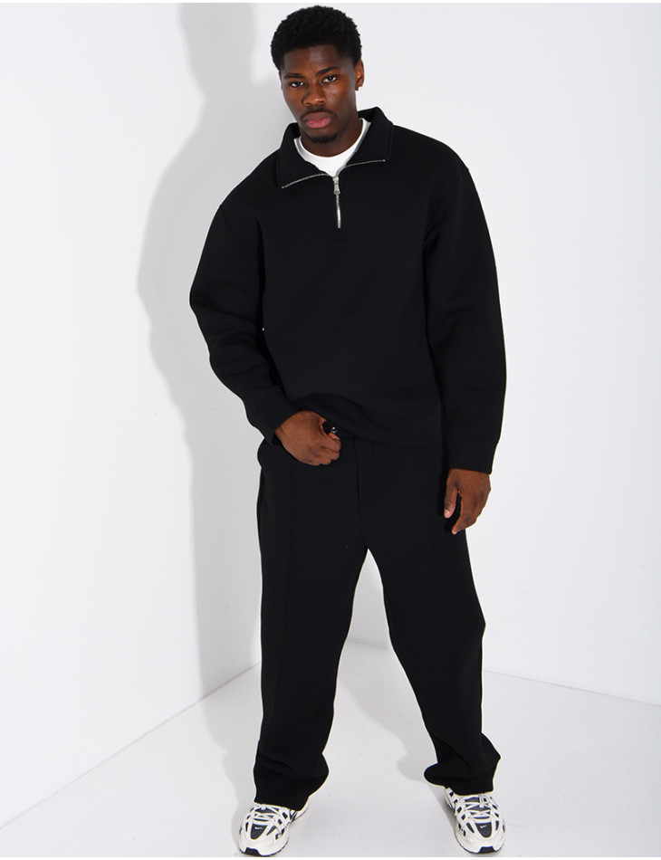 Ensemble pantalon et sweat à col zippé
