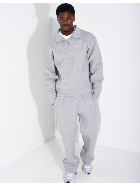 Ensemble pantalon et sweat à col zippé