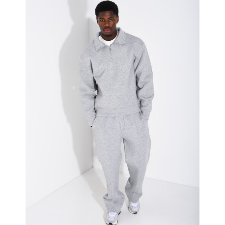 Ensemble pantalon et sweat à col zippé