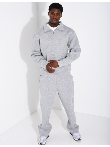 Ensemble pantalon et sweat à col zippé