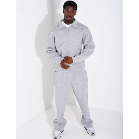 Ensemble pantalon et sweat à col zippé