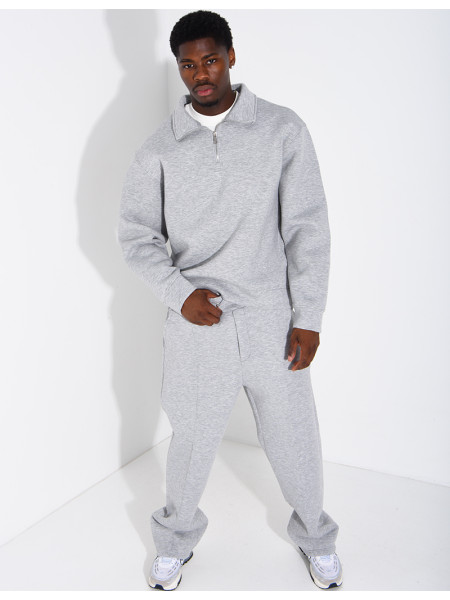 Ensemble pantalon et sweat à col zippé