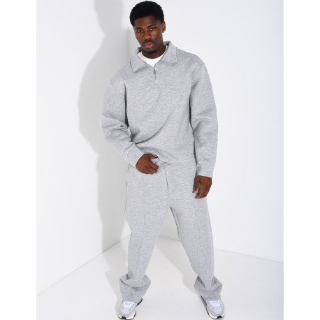 Ensemble pantalon et sweat à col zippé