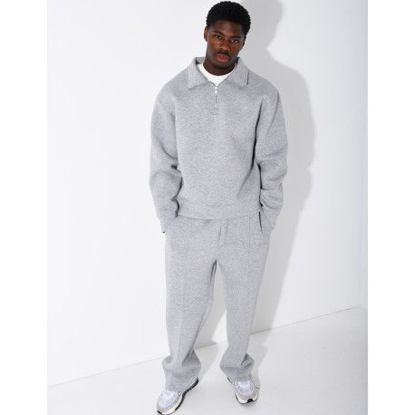 Ensemble pantalon et sweat à col zippé