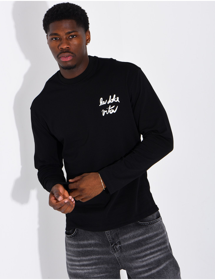 T-shirt manches longues "La dolce vita"