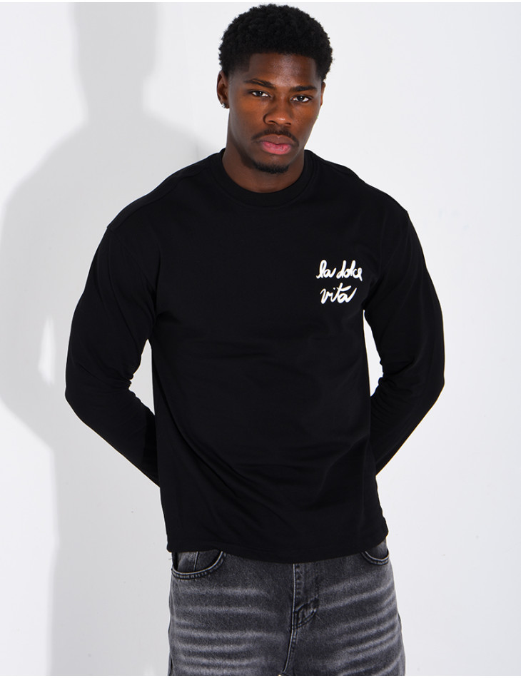 T-shirt manches longues "La dolce vita"