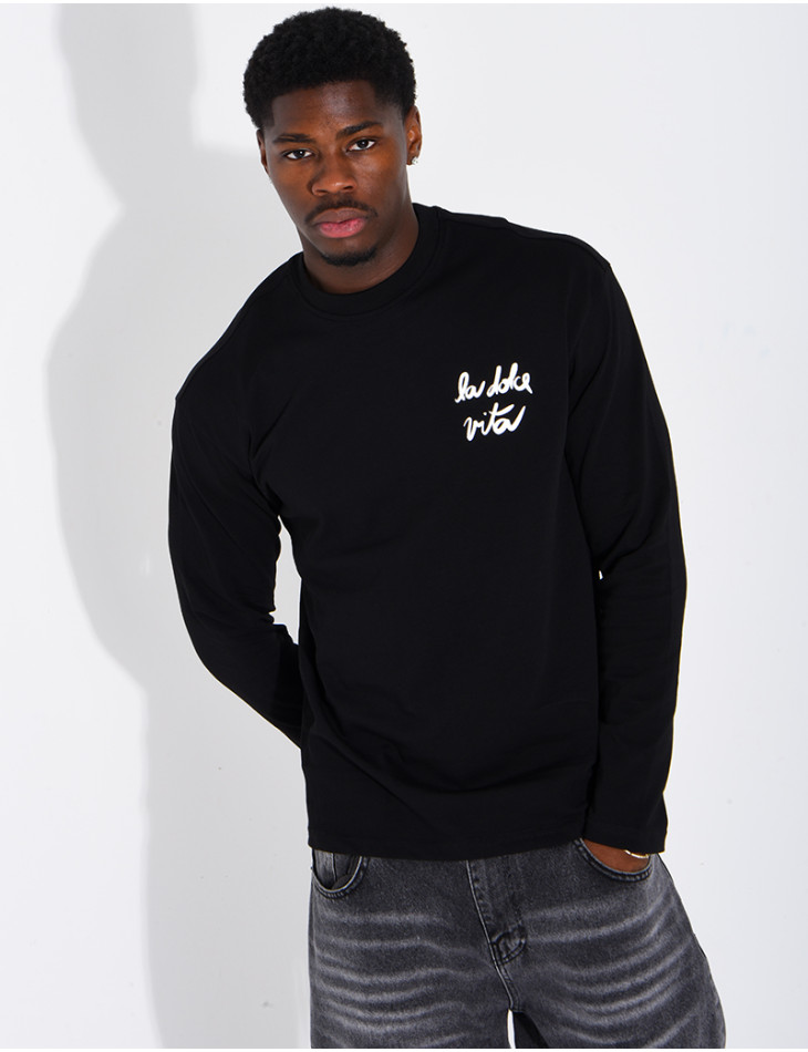T-shirt manches longues "La dolce vita"