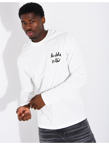 T-shirt manches longues "La dolce vita"