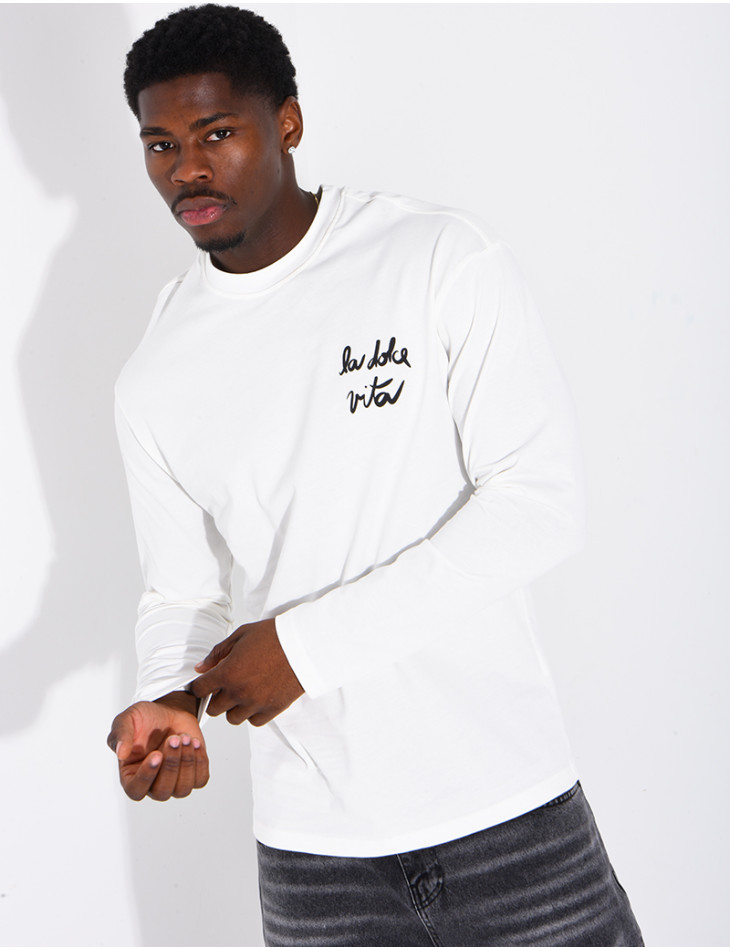 T-shirt manches longues "La dolce vita"