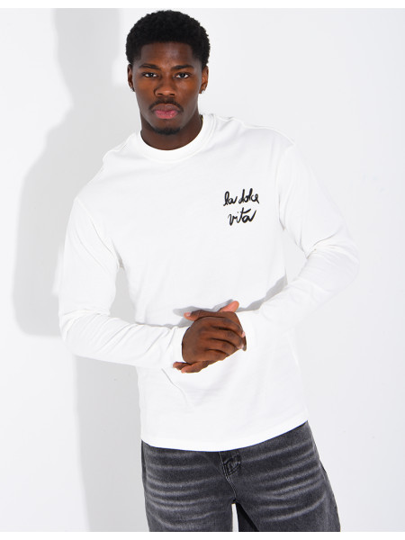 T-shirt manches longues "La dolce vita"