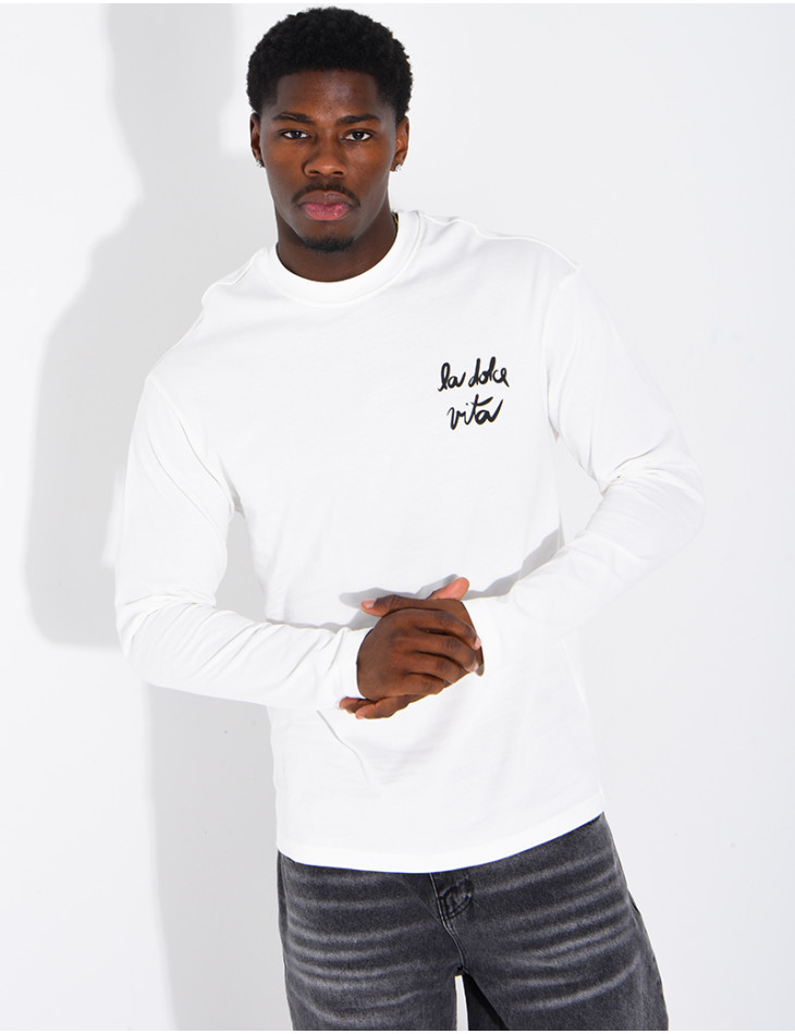 T-shirt manches longues "La dolce vita"