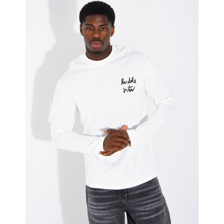 T-shirt manches longues "La dolce vita"