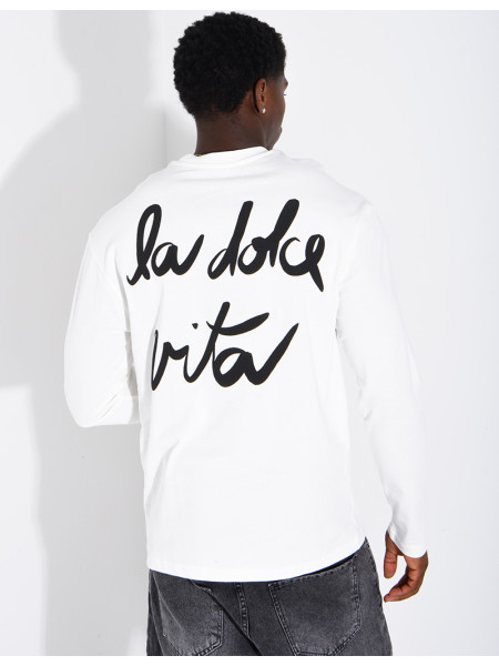 T-shirt manches longues "La dolce vita"