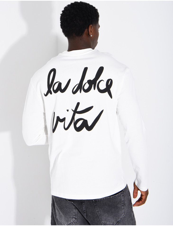 T-shirt manches longues "La dolce vita"
