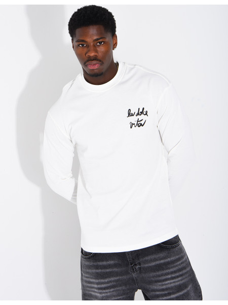 T-shirt manches longues "La dolce vita"