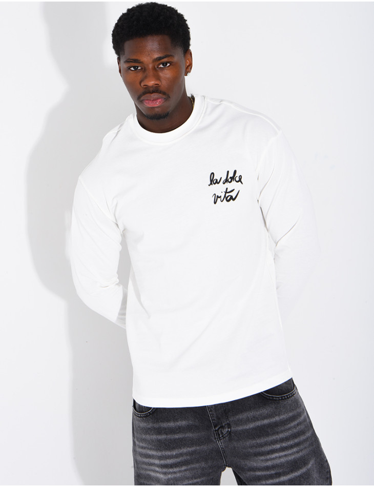 T-shirt manches longues "La dolce vita"