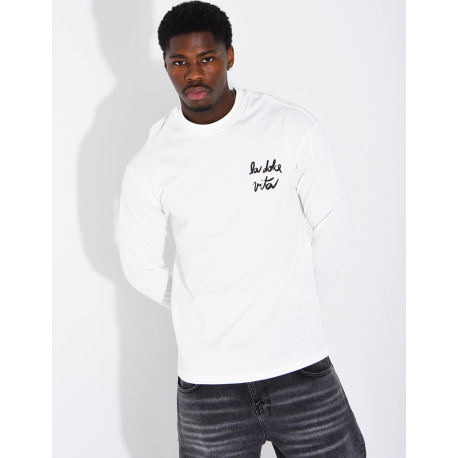 T-shirt manches longues "La dolce vita"