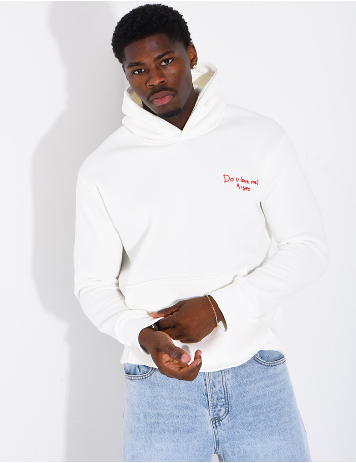 Sweat à capuche "Do u love"