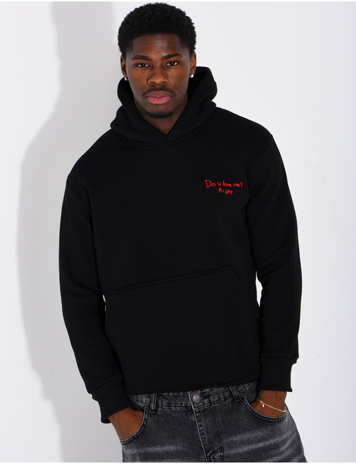 Sweat à capuche "Do u love"