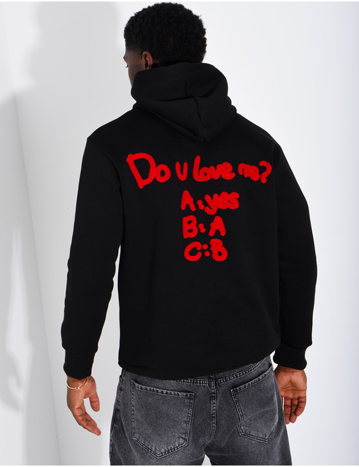 Sweat à capuche "Do u love"