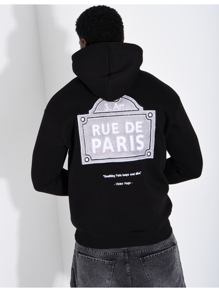 Sweat à capuche "Breathing Paris keeps"