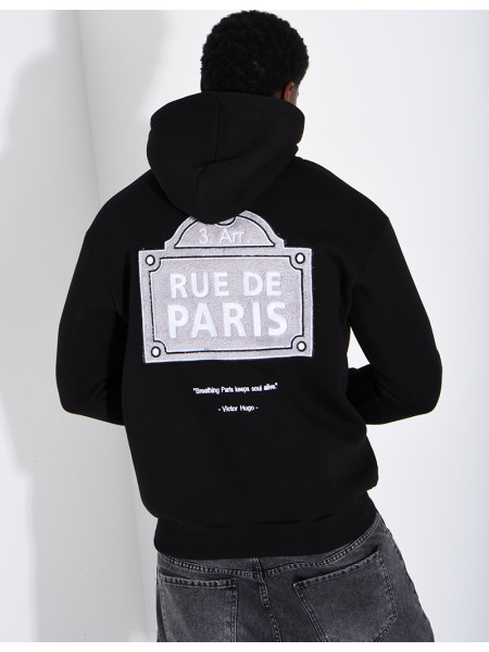 Sweat à capuche "Breathing Paris keeps"